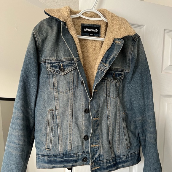 Sherpa Lined Denim Jacket - Picture 1 of 3